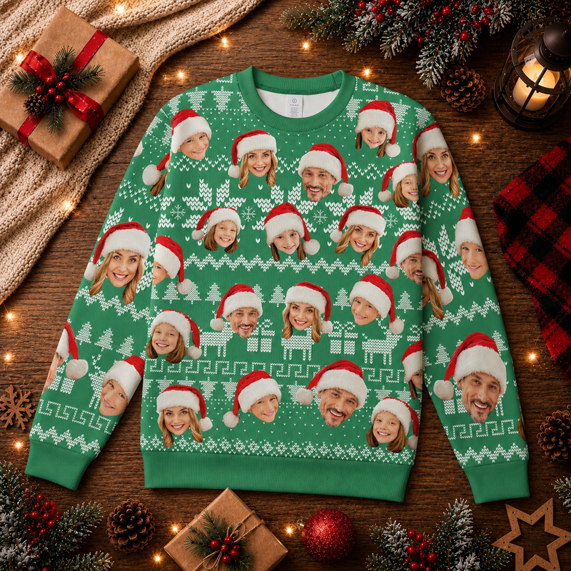 Funny Flamingo Ugly Christmas Sweater, Naughty List Flamingo Xmas Sweatshirt, Tropical Holiday Party Sweater, Funny Christmas Gift