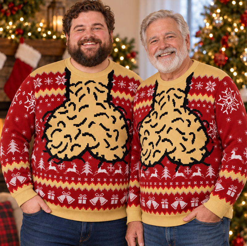 Funny Adult Christmas Sweater, Dicky Meme All-Over Print Knitted Ugly Holiday Sweater