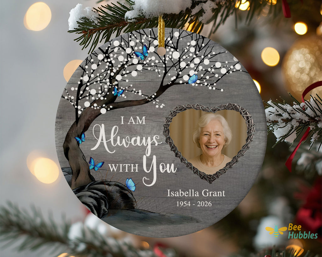 Personalized Memorial Ornament Your Wings Were Ready But Our Hearts Were Not Keepsake Gift