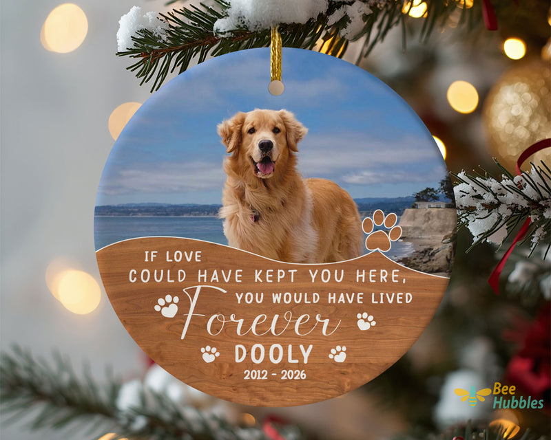 Photo Ornament, Custom Dog Memorial, Custom Christmas Ornaments Pet Lover Gift