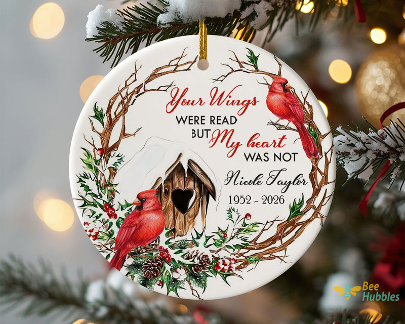 Personalized Memorial Ornament Gift For Loss Of Mom Sympathy Christmas Keepsake