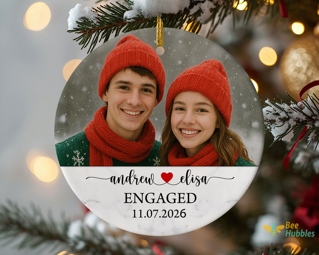 Our First Christmas Married as Mr and Mrs Ceramic Ornament | First Christmas Married Ornament