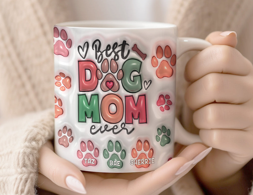 Personalized Dog Mom Mug, Dog Lover Gift, Best Dog Mom Ever, Mother’s Day Mug