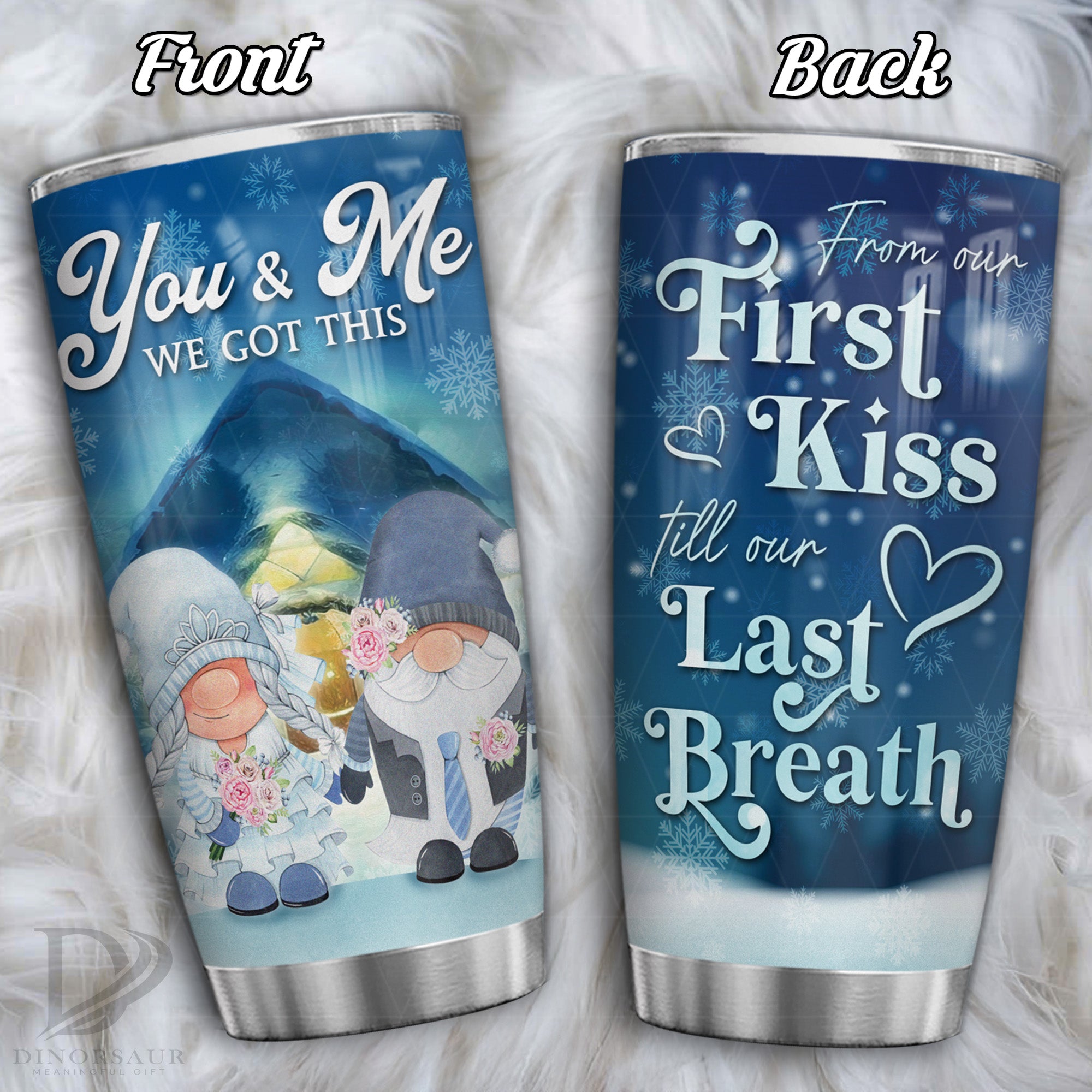 From Our First Kiss Till Our Last Breath - Tumbler - Christmas Gift For Family, Couple, Friends, Christmas Decoration, Holiday Gift