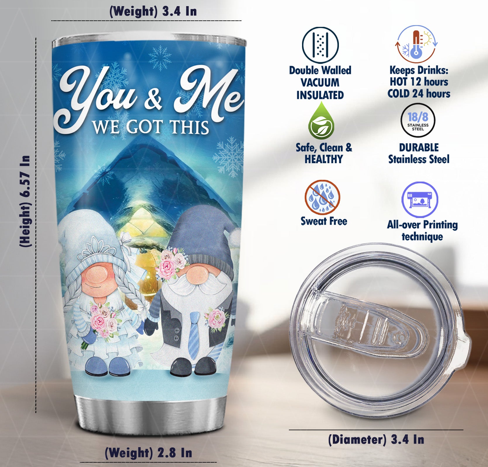 From Our First Kiss Till Our Last Breath - Tumbler - Christmas Gift For Family, Couple, Friends, Christmas Decoration, Holiday Gift